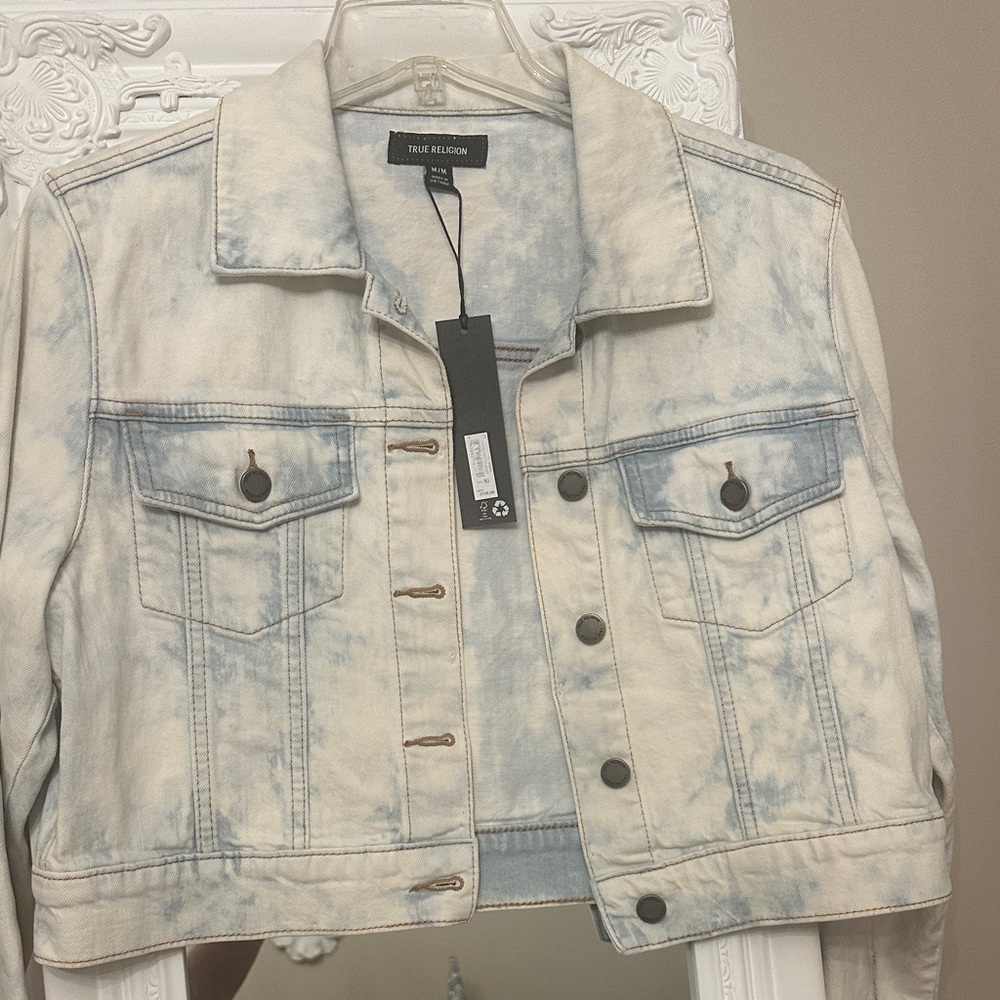 True Religion Women's Tie-Dye Denim Jacket